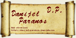 Danijel Paranos vizit kartica